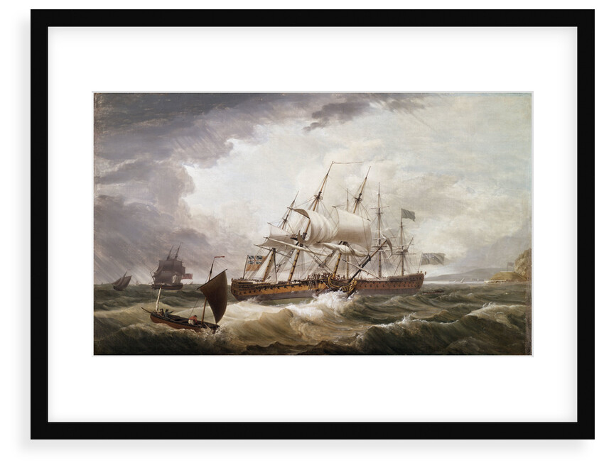 Third Rates in a Rough Sea by John Thomas Serres