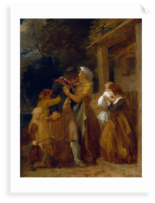 A sailor returns in peace by Thomas Stothard