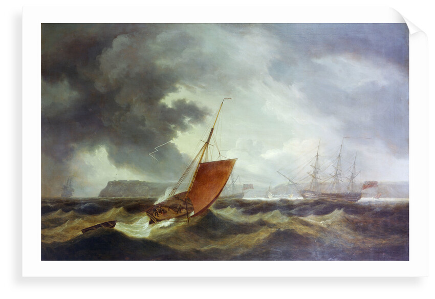 A Brixham trawler running into Torbay by Thomas Luny