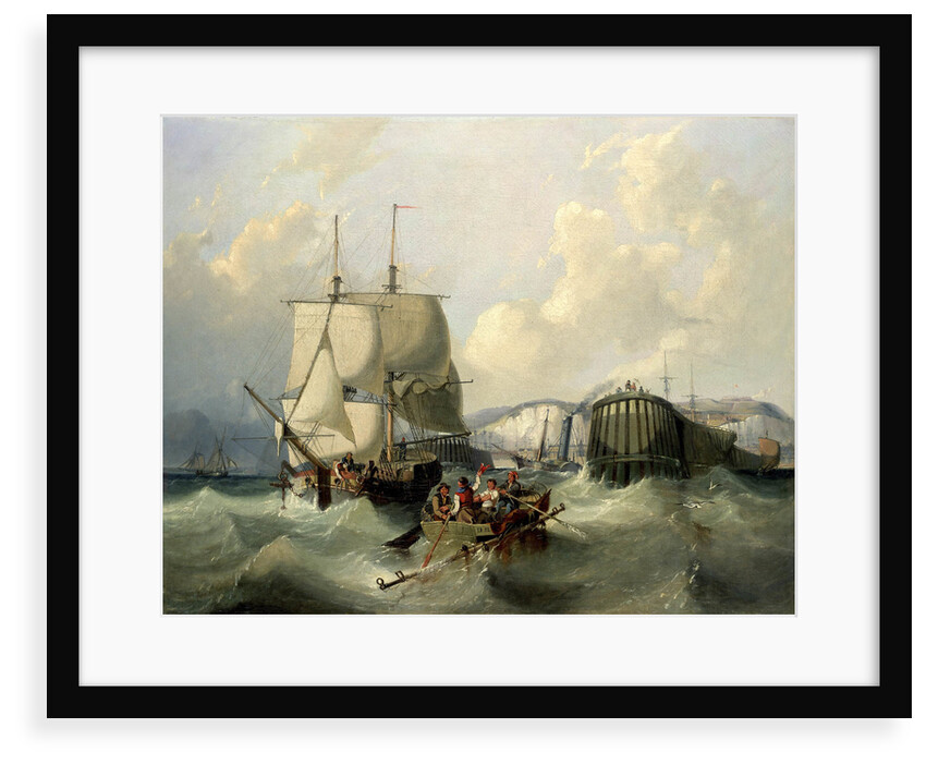 A brig leaving Dover by George Chambers the Elder