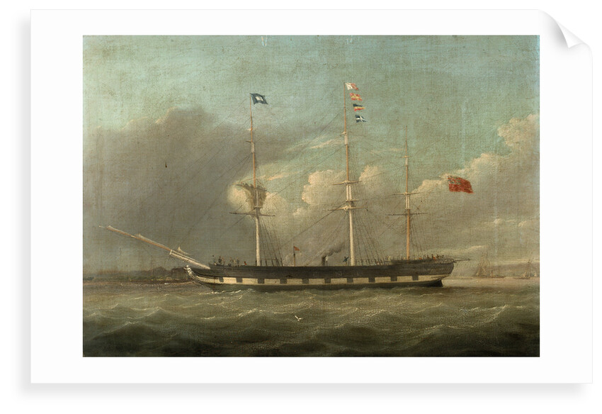 An Indiaman towed by a tug by unknown