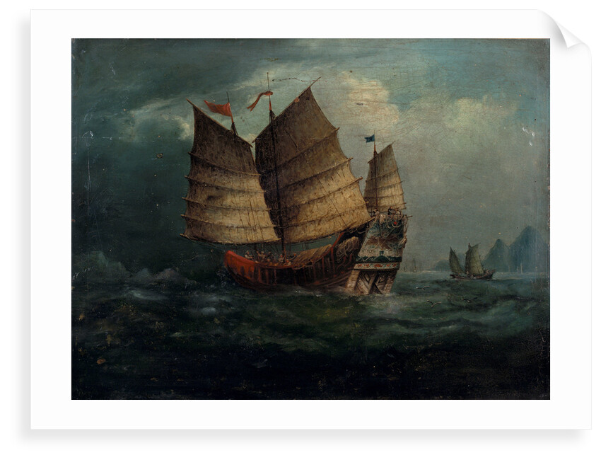 Chinese junks by George Chinnery