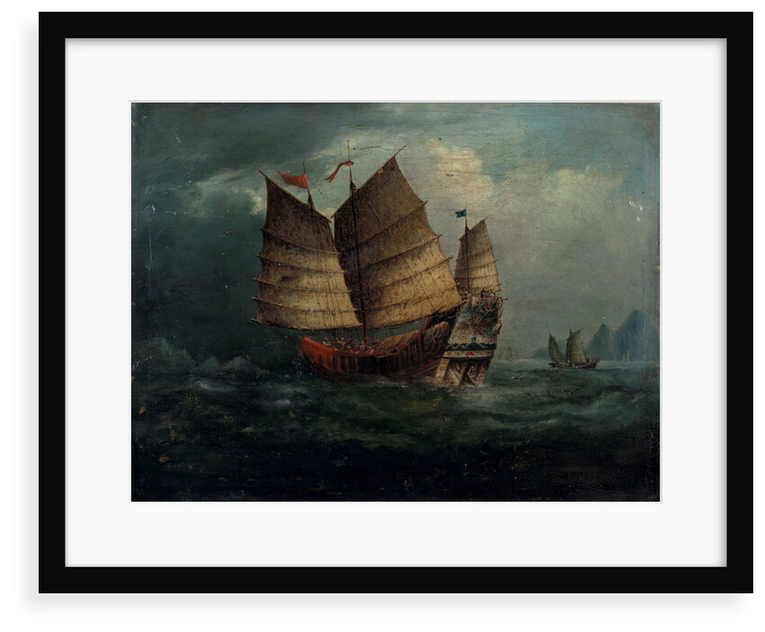 Chinese junks by George Chinnery