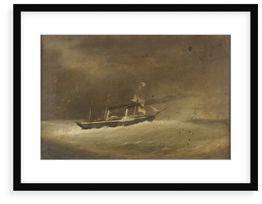 A P&O paddle steamer running before a gale by Robert Strickland Thomas