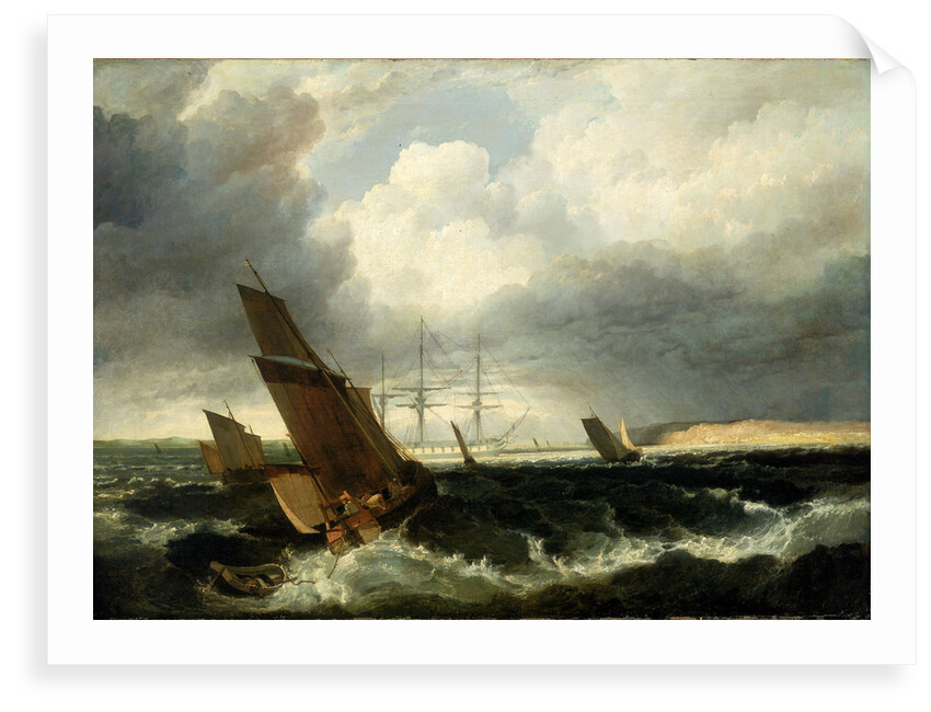 Guardship off The Nore by British School