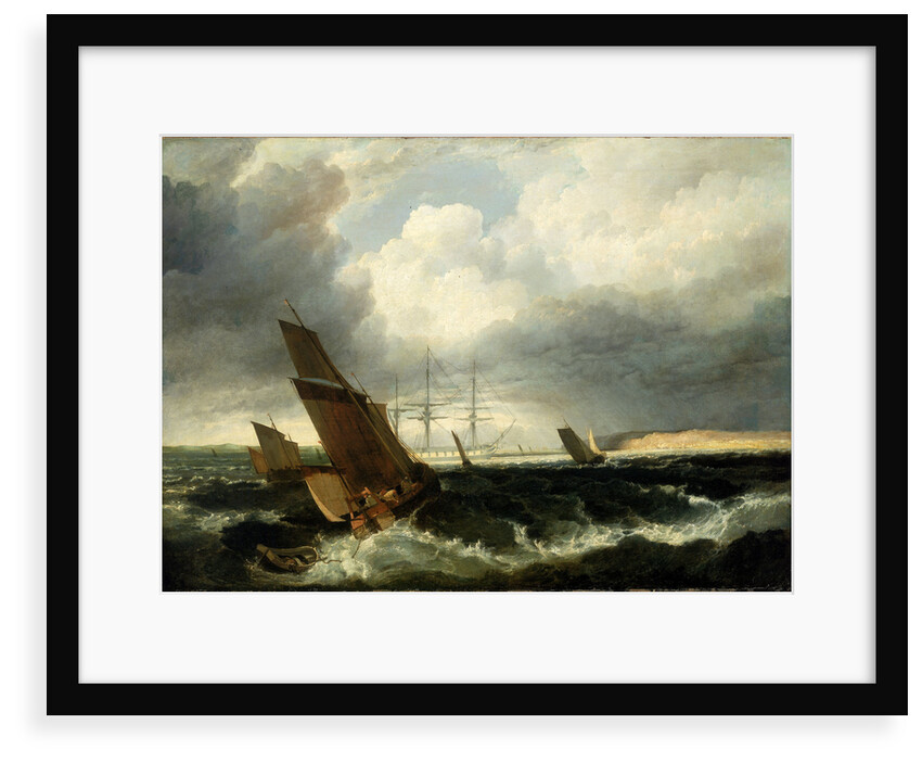 Guardship off The Nore by British School