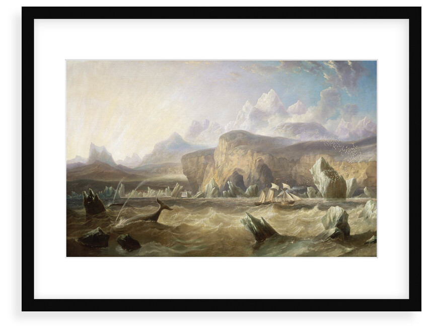 A whaler off a mountainous coast by John Wilson Carmichael