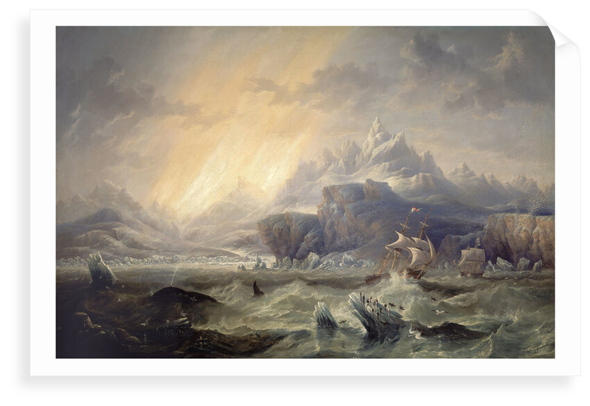 HMS 'Erebus' and 'Terror' in the Antarctic by John Wilson Carmichael