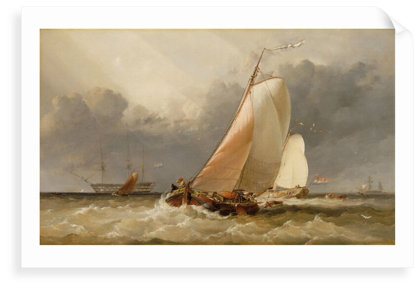 Dutch yachting on the Zuider Zee by Edward William Cooke
