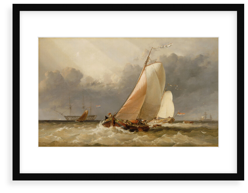 Dutch yachting on the Zuider Zee by Edward William Cooke