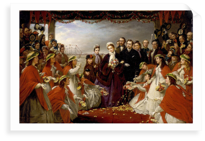 The landing of H.R.H. the Princess Alexandra at Gravesend, March 7 1863 by Henry Nelson O'Neil