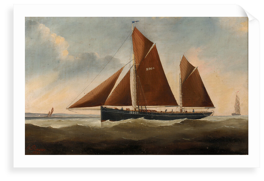 A Harwich sailing trawler by G. Ramsey