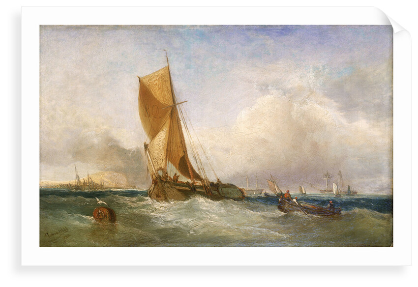 A swim-headed barge by James Webb