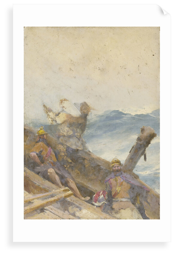 Vikings at sea by John Fraser