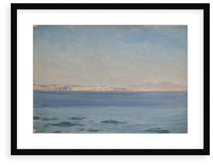 Cliffs, mountains and sea by John Fraser