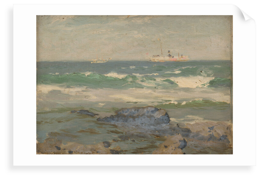 A coastal scene by John Fraser