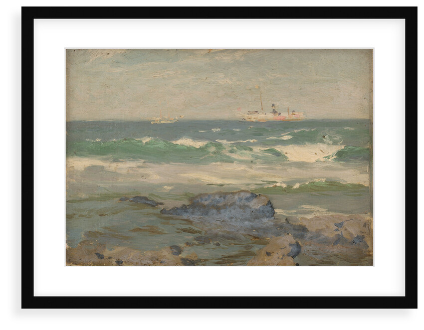A coastal scene by John Fraser