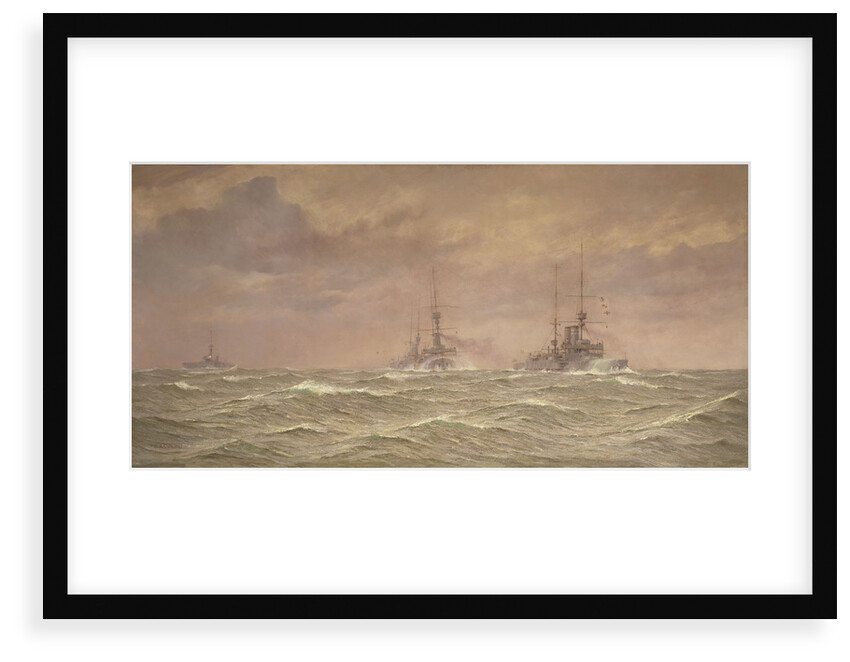 Battleships of the 3rd Squadron, 1912 by Alma Claude Burlton Cull