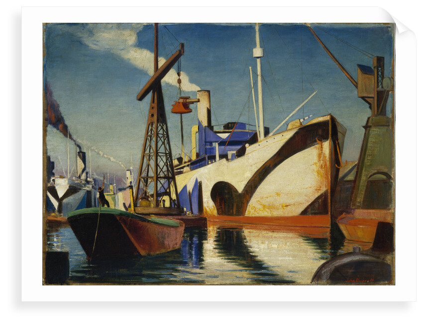 A Cunarder converting to a merchant cruiser by John Everett