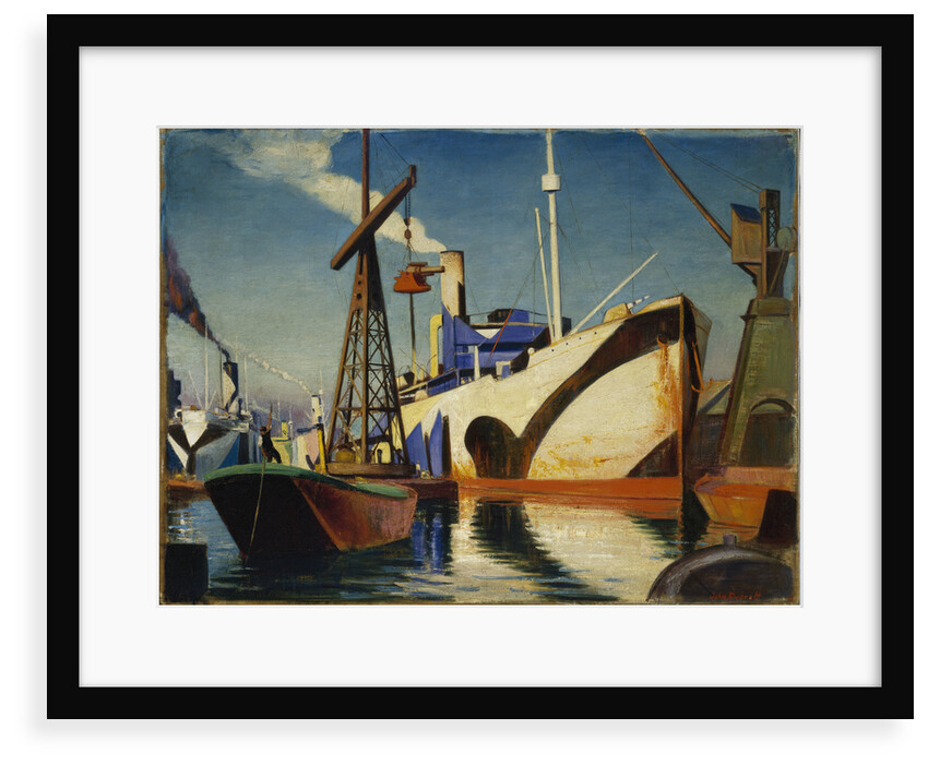 A Cunarder converting to a merchant cruiser by John Everett