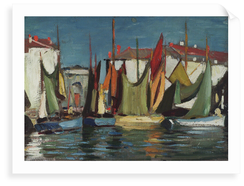 Harbour scene by John Everett
