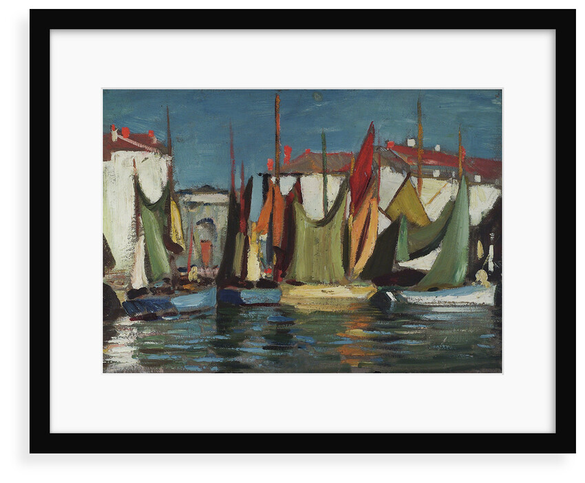 Harbour scene by John Everett