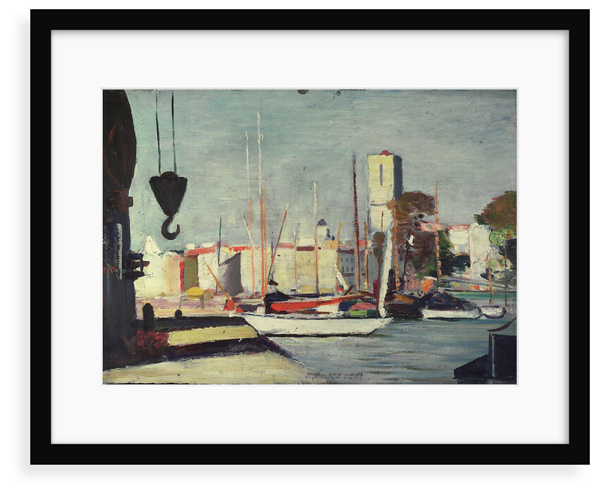 Harbour scene by John Everett