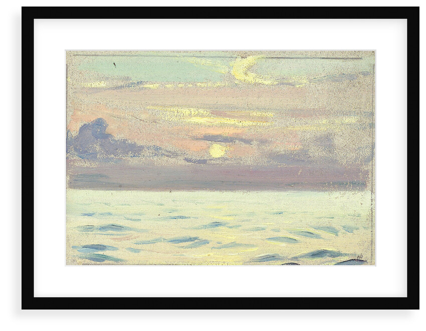 Harbour scene by John Everett