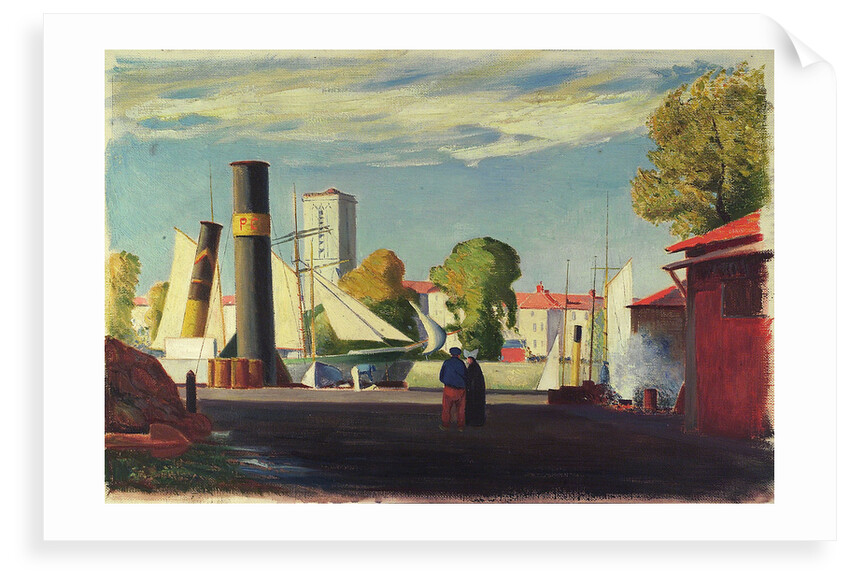 Harbour scene by John Everett