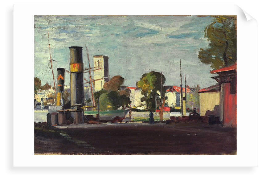 Harbour scene by John Everett