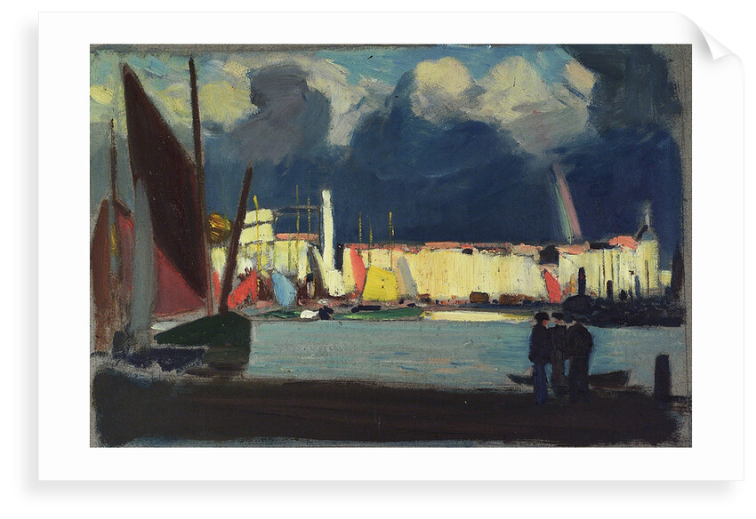 Harbour scene by John Everett