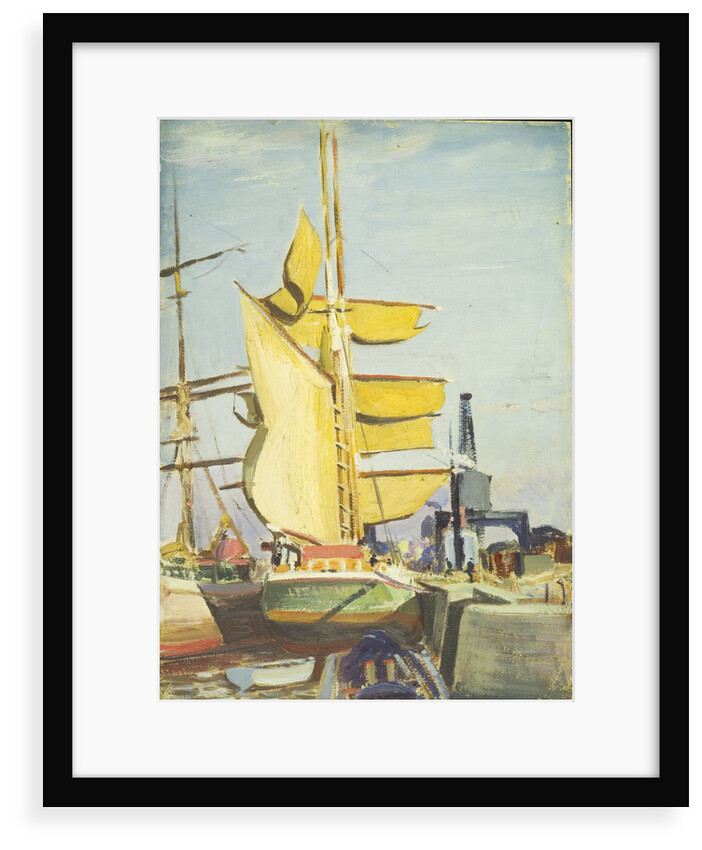 Harbour scene by John Everett