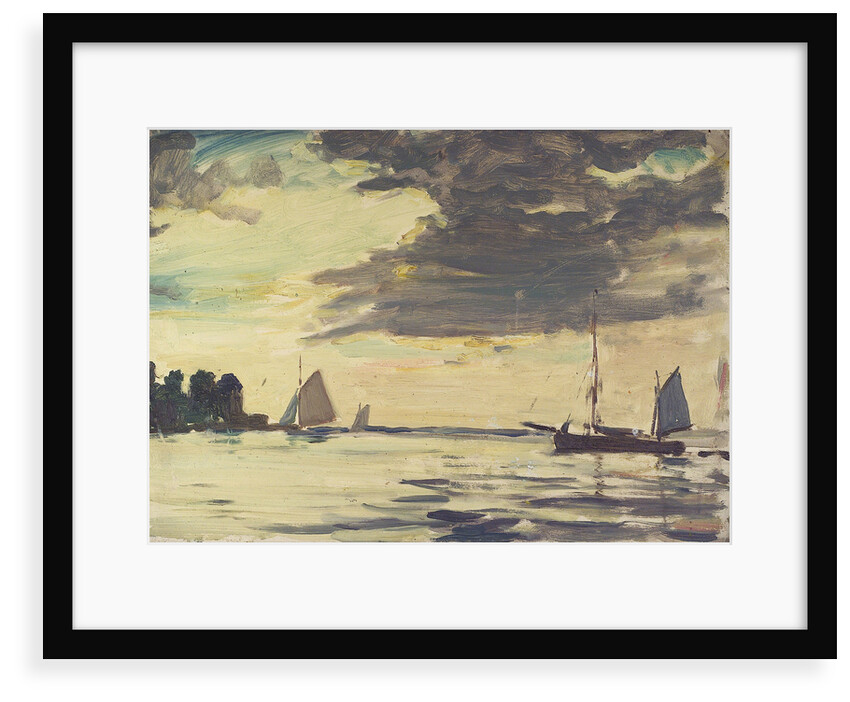 The Royal Yacht Squadron Club House at regatta time by John Everett