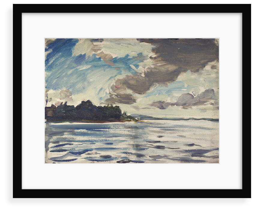 The Royal Yacht Squadron Club House, Cowes, at regatta time by John Everett