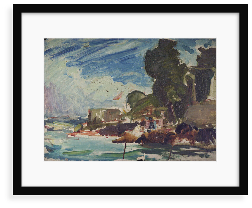 The Royal Yacht Squadron Club House, Cowes, at regatta time by John Everett