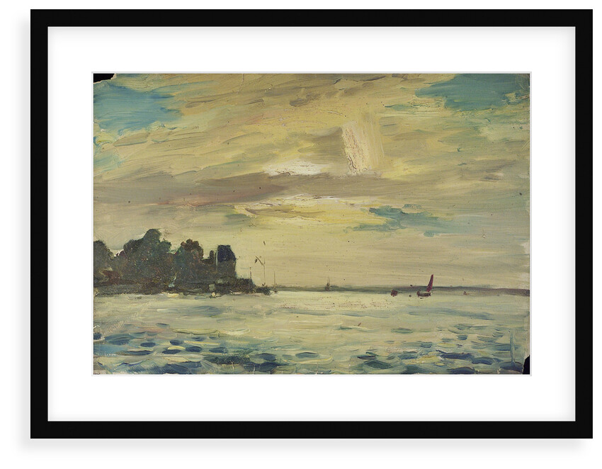 The Royal Yacht Squadron Club House, Cowes, at regatta time by John Everett
