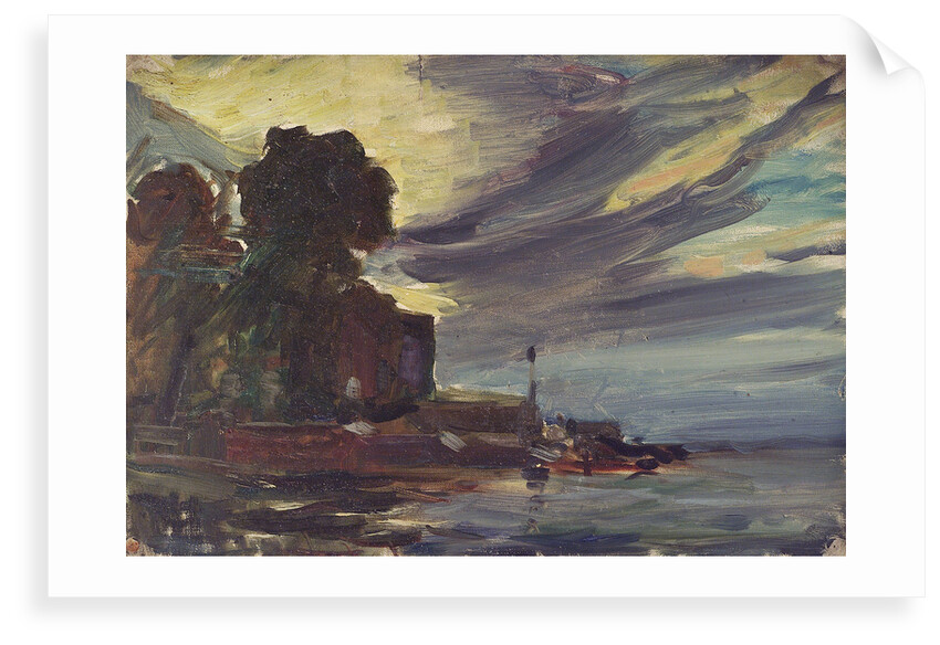 The Royal Yacht Squadron Club House, Cowes, at regatta time by John Everett