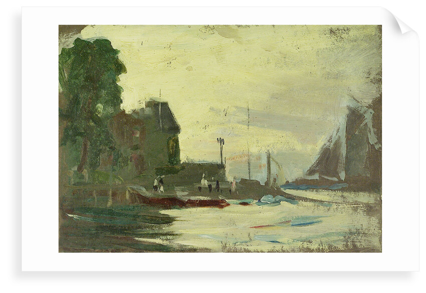 The Royal Yacht Squadron Club House, Cowes, at regatta time by John Everett