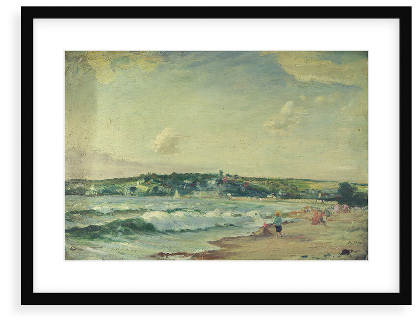 Shore scene on the Isle of Wight by John Everett