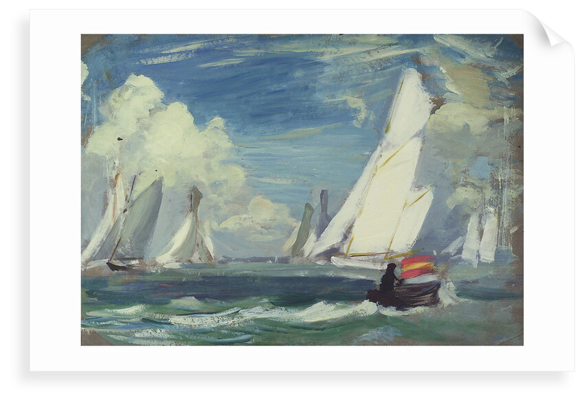 Yachting at Cowes by John Everett