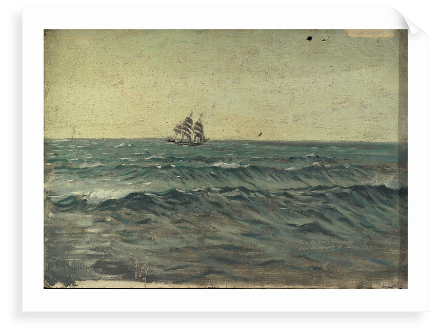 A sailing ship by John Everett