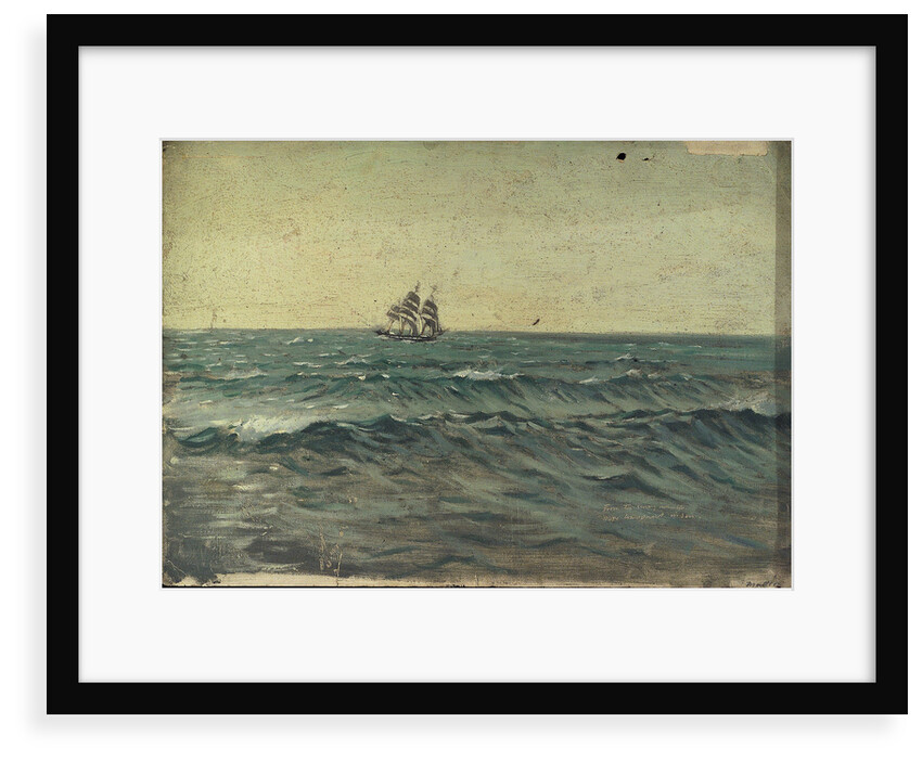 A sailing ship by John Everett
