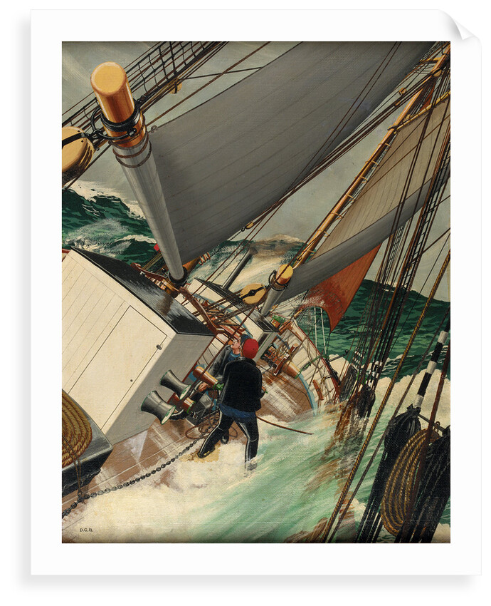 Reefing the mainsail by DG Bennett