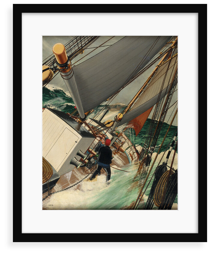 Reefing the mainsail by DG Bennett