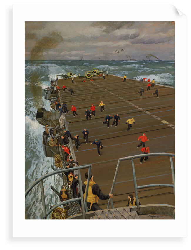Clear Flight Deck: On board an aircraft carrier by Stephen Bone