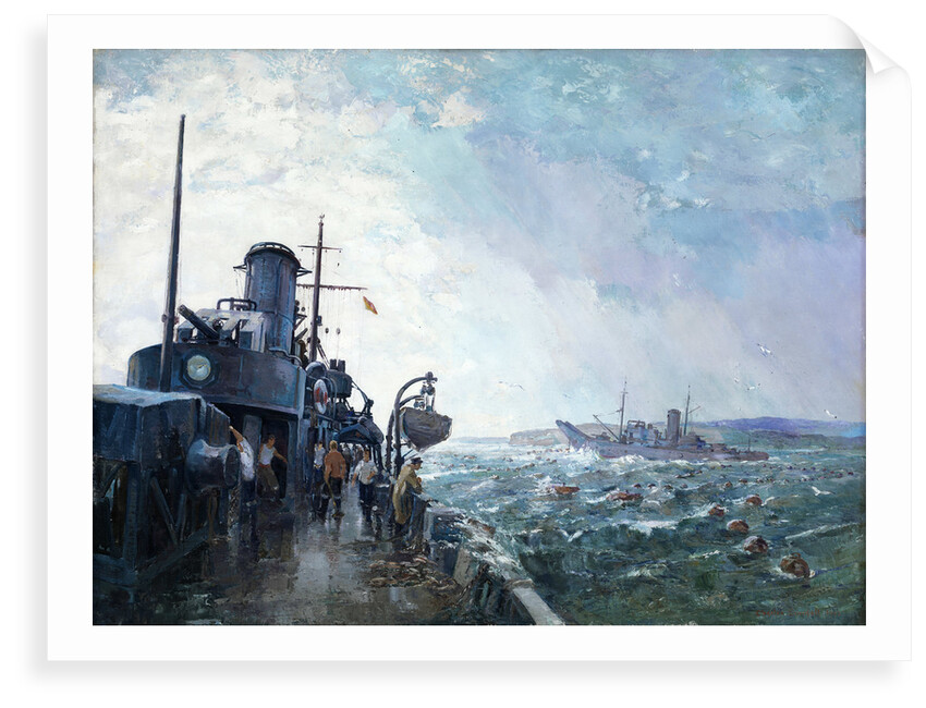 Boom-defence vessels by Charles Ernest Cundall