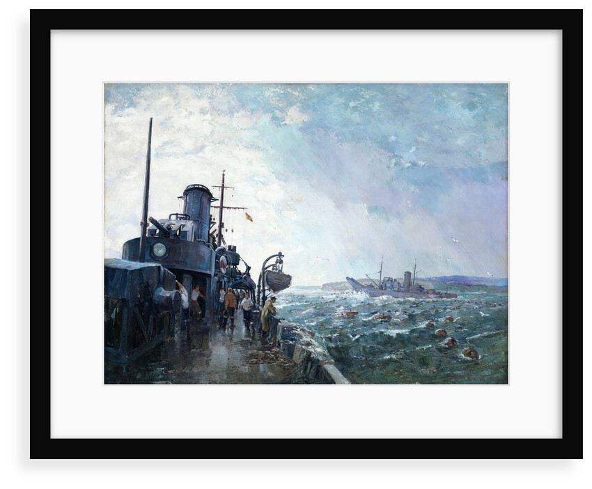 Boom-defence vessels by Charles Ernest Cundall