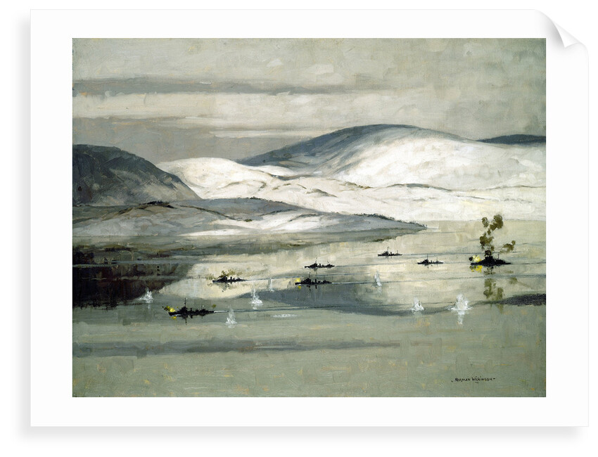 The second battle of Narvik, 13 April 1940 by Norman Wilkinson