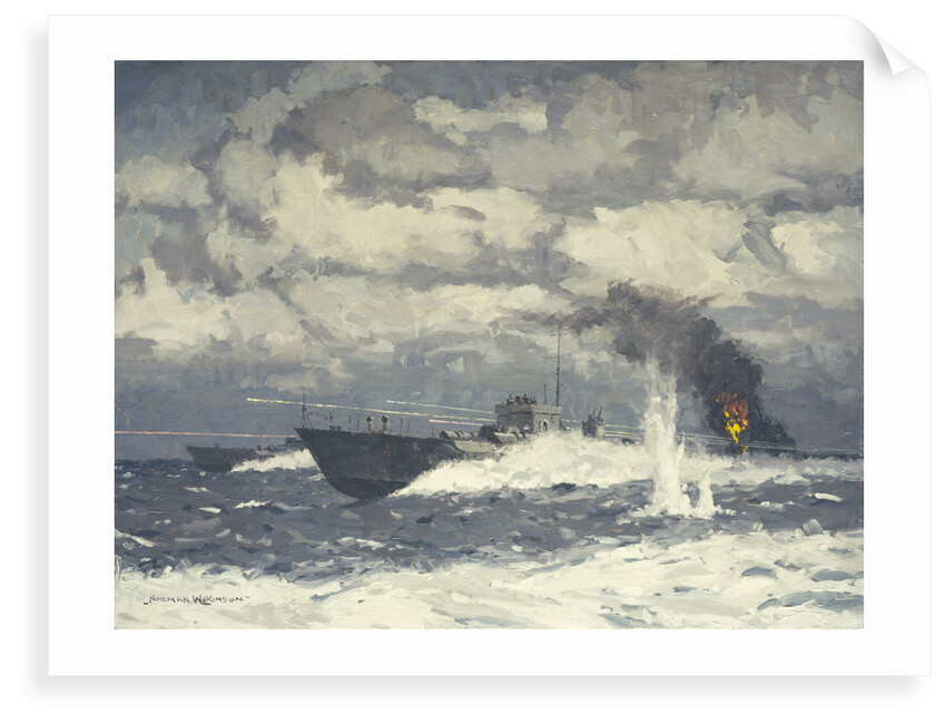 Motor torpedo boats by Norman Wilkinson