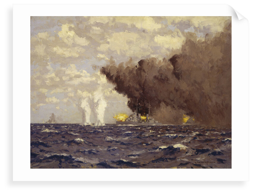 Admiral Vian's action at the Battle of Sirte, 22 March 1942 by Norman Wilkinson